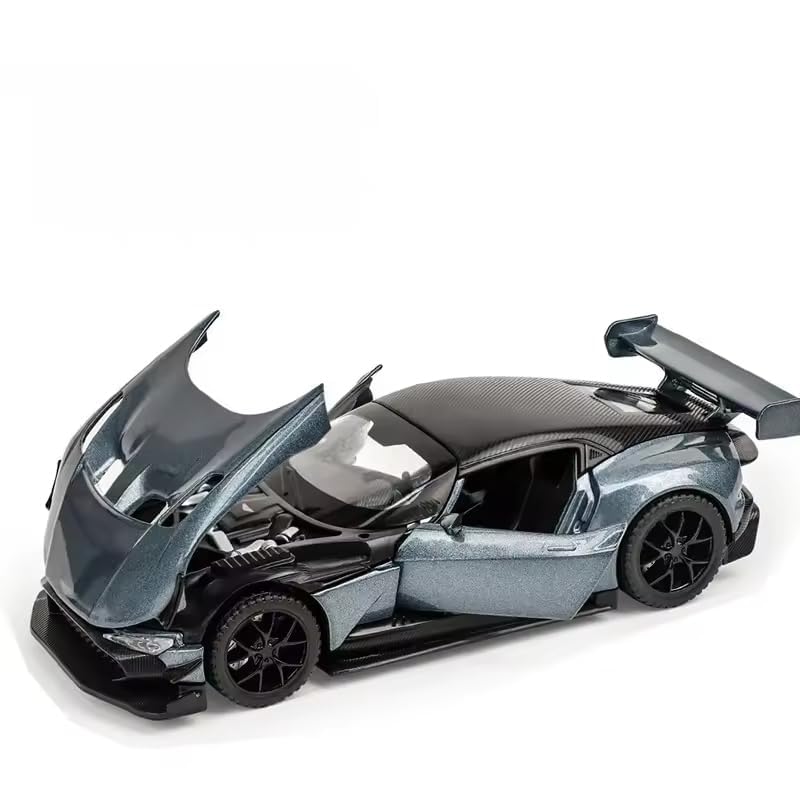 Image of Worshiper1:32 AST-Ron Martin Vulcan Die-Cast Metal Pull Back Car with 6 Openable Doors with Sounds and Lights Toy Decoration Car Best Gift Toys for Kids (1:32 AST-Ron Martin Vulcan - Black)