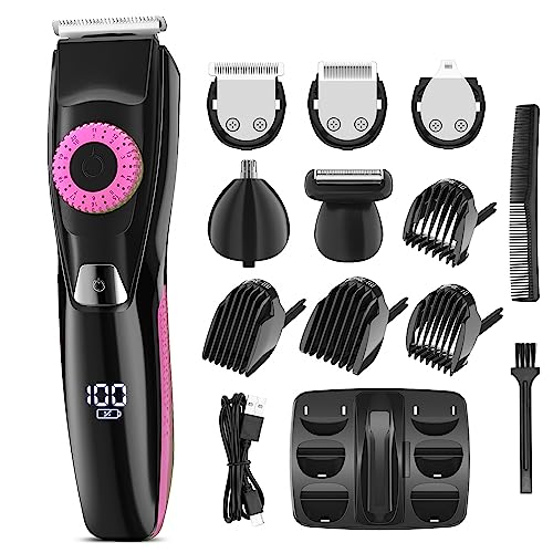 Cortador de barba multifuncional para hombre, cortadora de barba eléctrica, cortapelos para hombres, kit de cuidado de hombre, afeitadora eléctrica para barba, nariz y cejas, 39 ajustes de longitud