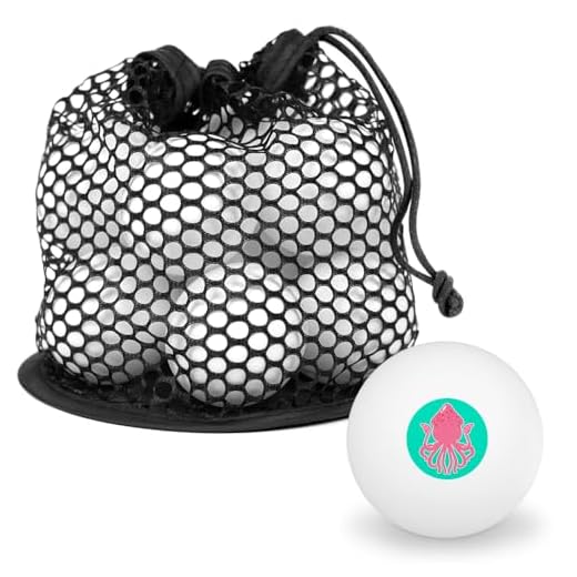 GRAPHICS & MORE Cute Squid Tentacles Ocean Novelty Table Tennis Ping Pong Ball 12 Pack with Storage Bag