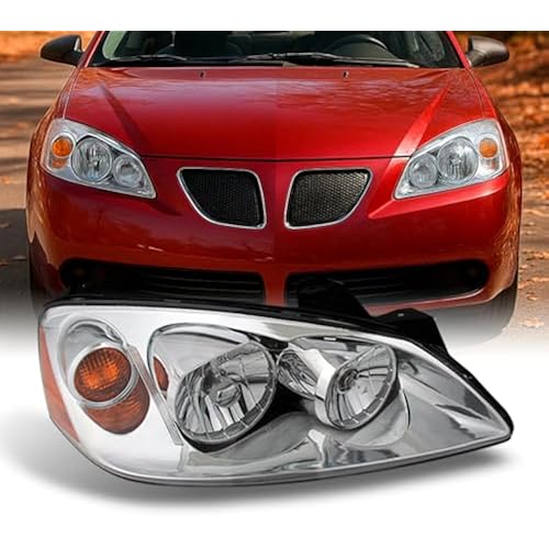 AKKON - For 05-08 Pontiac G6 Chrome Bezel Passenger Right Side Headlight Direct Replacement Lamp New