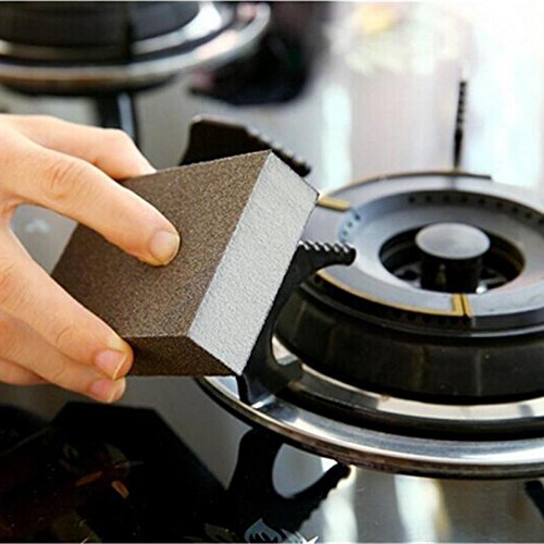 Spiderjuice, Multipurpose Brown Color Hard Surface Like Sand Paper Magic Scrub Sponge Deep Cleaner Eraser Kitchen Tool (Pack Of 1)