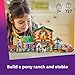 LEGO Friends Pony Ranch & Stable Pretend Play Building Toy - Playset with 3 Horse Toys for Creative Storytelling - Birthday Gift Idea for Girls & Boys, Ages 7+ Who Love Horse Stuff - 42654