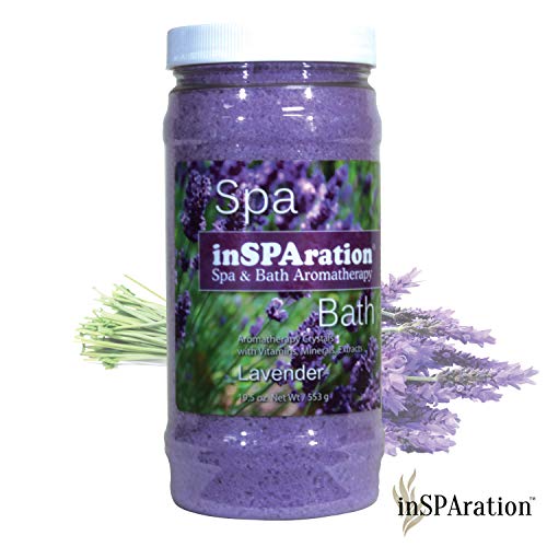 InSPAration 7463 Lavender Crystals for Spa and Hot Tubs, 19-Ounce
