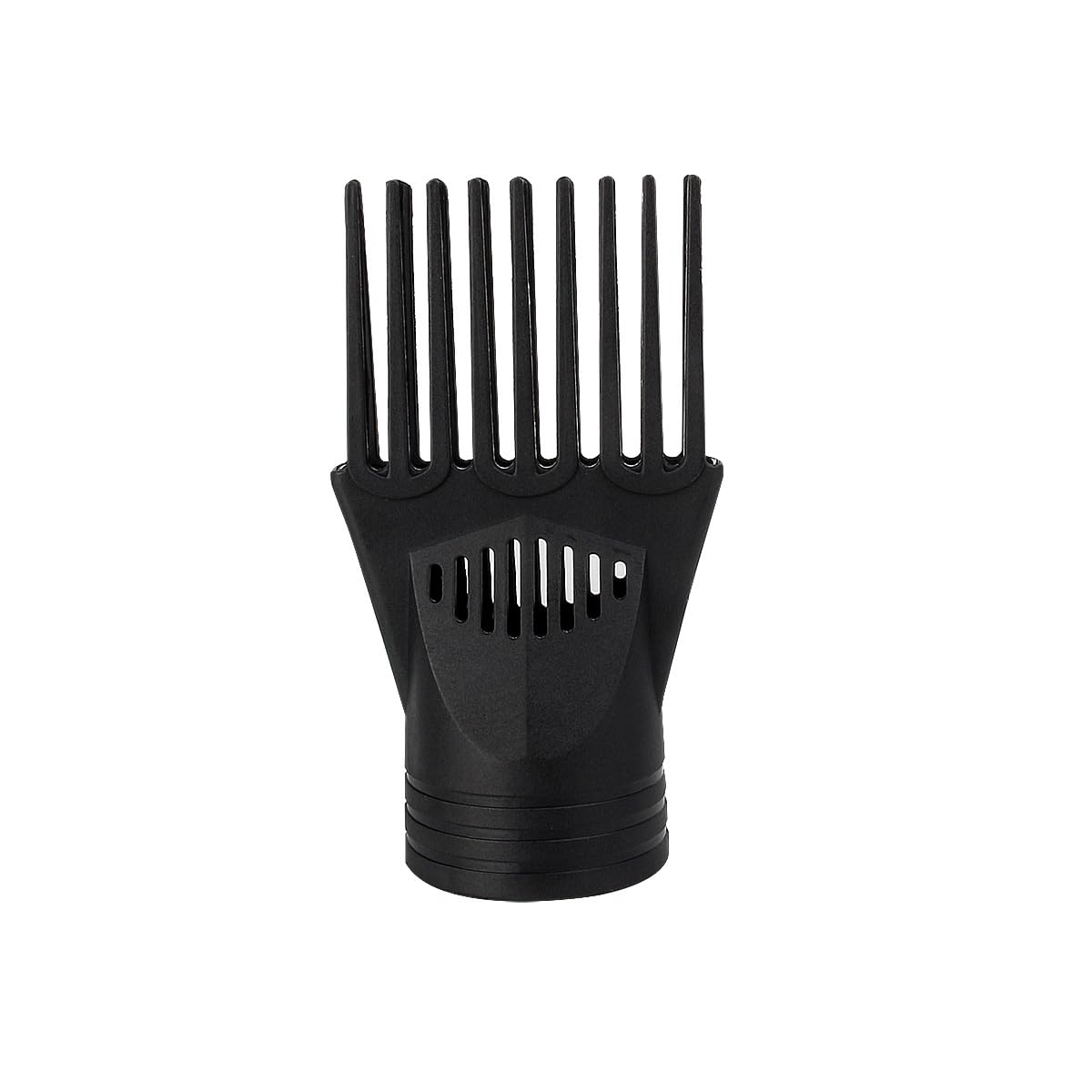 Black Universal Hair Dryer Comb Nozzle Salon Hair Dryer Blow Comb Attachment Hair Styling Nozzle Tool Salon Tool Hair Combs for Straightening Detangling Fine Curly Natural Hair Styling Tools