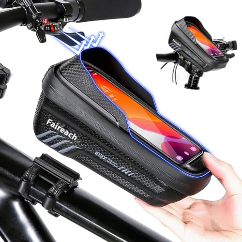 Sacoche cadre vélo tactile anti-reflet pour smartphone