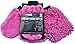 Car Wash Mitt and Duster (2 Pink Mitts). Classic Car Accessories Gift Set. Dual Sided Microfiber Washing Glove with Non Scratch Scrubber Sponge on the Other Side. Bonus Dust and Dry Mitt Included