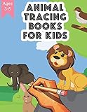 Animal Tracing Books for Kids Ages 3-5: Dot Markers Activity Book and Coloring Pages for Preschool Learner