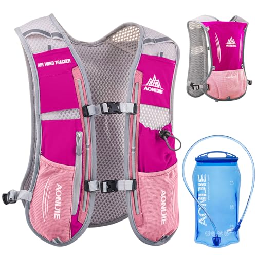 Image of Azarxis Running Water Bottles Flask BPA Free Leakproof Hydration Vest Packs Waist Belt Replacement for Triathlon Marathon Hiking Cycling Climbing Runner