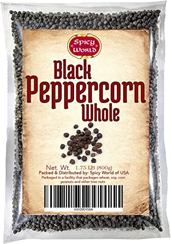 Spicy World Whole Black Peppercorns