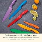 Cuisinart Advantage 12-Piece Knife Set, Bright (6 Knives and 6 Knife Covers)