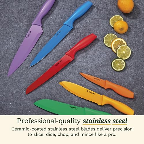 Cuisinart C55-01-12PCKS Collection 12-Piece Knife, Multicolor Advantage-Cutlery-Set, Multi-colored