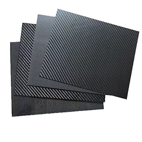 1pcs 0.5MM Thick 3K Carbon Fiber Plate Square Sheets, 125×75mm 3K Carbon Fiber Plate Panel Carbon Board For CNC Processing(Plain Matte)