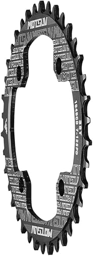 Miniatura 3 de Anillo de cadena individual redondo estrecho ancho 104BCD 32T 34T 36T 38T para 789101112 Speed MTB -1 juego