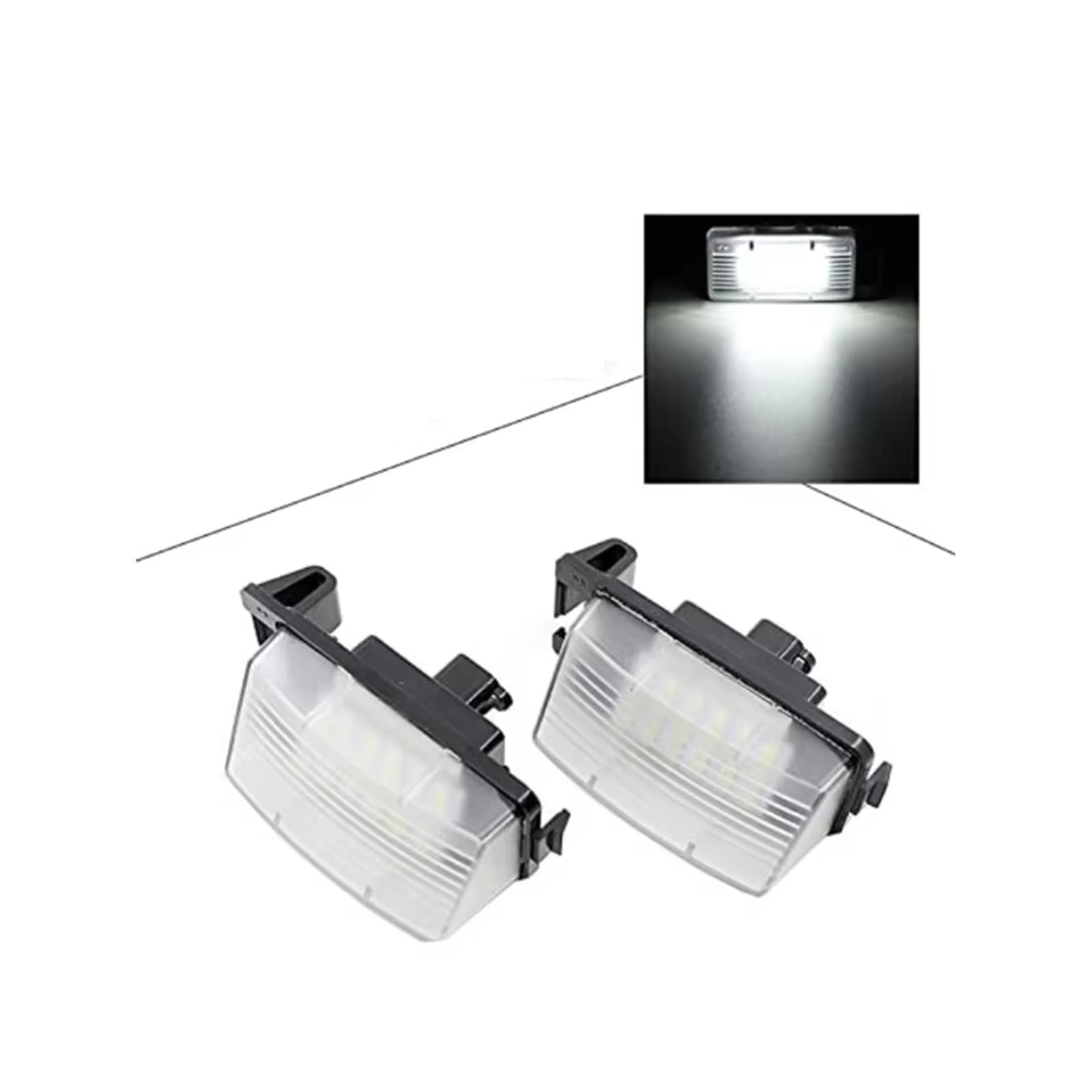 Luz Matrícula Auto Para Nissan Para Versa Para Livina Para GTRR35 Para Cube Para Z12 Para 370Z Para Z34 Luces LED Para Placa De Matrícula Lámpara