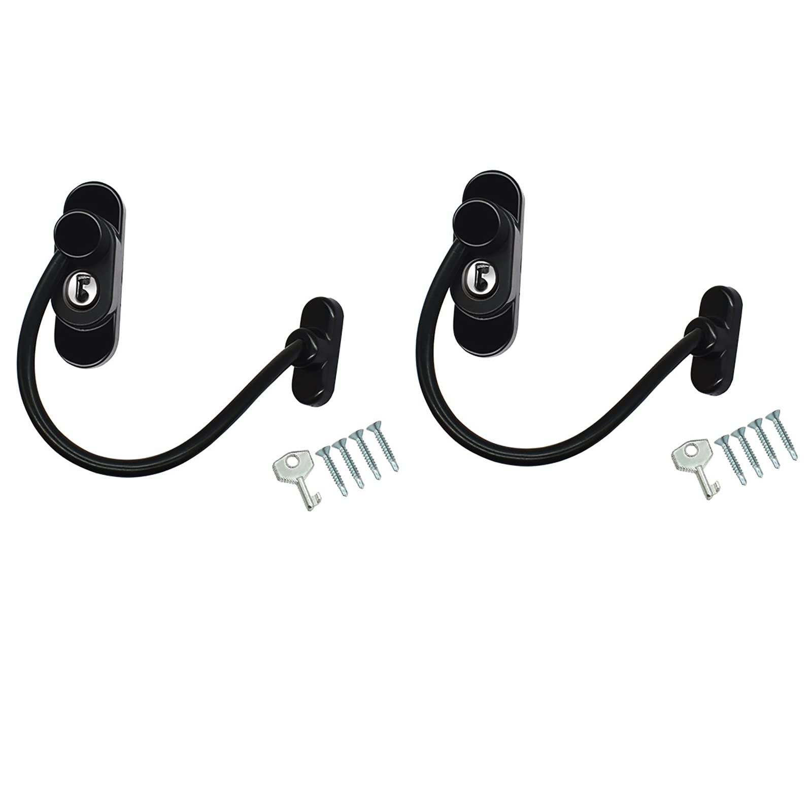 Cerraduras de ventana, restrictor de ventana, Restrictor de ventana bloqueable con llaves y tornillos, Cerradura de seguridad del restrictor de cable de puerta y ventana, Cable de seguridad de segurid