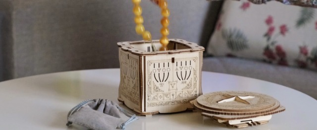 ESC WELT Secret Lock Box in Legno Puzzle 3D - Scatola Regalo Creativa per Denaro, Buoni, Carte Regalo - Gioco di Scatole in legno 3-in-1 - Scatola Regalo per Adolescenti e Adulti