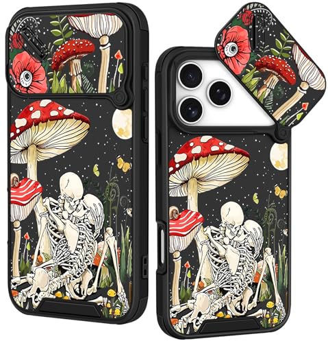 Image of Funermei for iPhone 17 Pro Max Case - Women Girls Cute Phone Cover Pretty Girly Aesthetic Black Butterfly Unique Design with Slide Camera Cover and Dual Protection Funda for iPhone 17 Pro Max Case