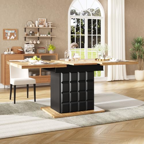 Table à manger télescopique extensible pour optimiser les petits espaces