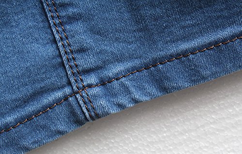Chouyatou Women'S Casual Stretch Waist Washed Denim A-Line Maxi Skirt thumb #4