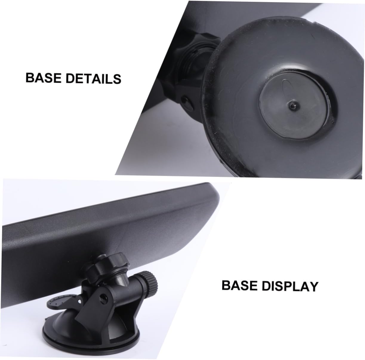 Ciieeo Suction Cup Wide Angle Rearview Mirror Removable Car Interior Flat Mirror for Trucks Vehicles and Boats Glare Design for Day and Night Clarity Firm Adhesion and Positioning