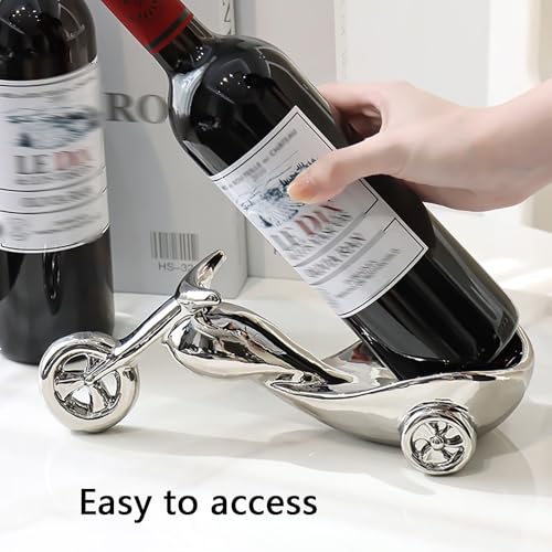 Casier à vin moto stable et facile à nettoyer pour table