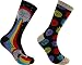 Hyp Rick and Morty Rainbow Men's Crew Socks 2 Pair Pack Shoe Size 6-12