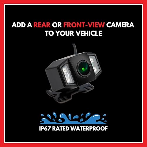 Miniatura 3 de EchoMaster Wrangler JKJL - Cámara frontal o trasera, visión nocturna, líneas de estacionamiento ajustables, modo espejo seleccionable, opciones de