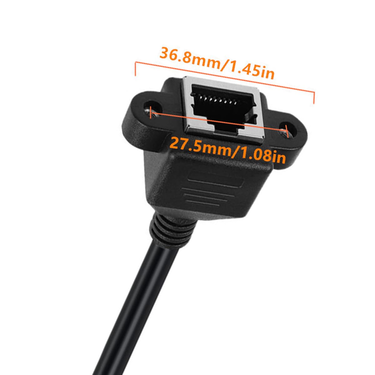 HUHANGGod 3 Pin XLR to RJ45 Cable, Female to Female With Panel Adapter - Image 2