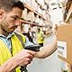 CSL - Barcode Scanner 1D 2D QR kabelgebunden – Single und Multi Scan - Bildschirm scannen - QR-Code + PDF 417 + Datamatrix + UPC + EAN + GTIN + ISBN – inklusive Halterung