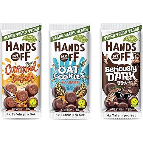 Hands Off My Chocolate 3x Sorten Set Vegane Schokolade | All Natural Fair Chocolate Cover