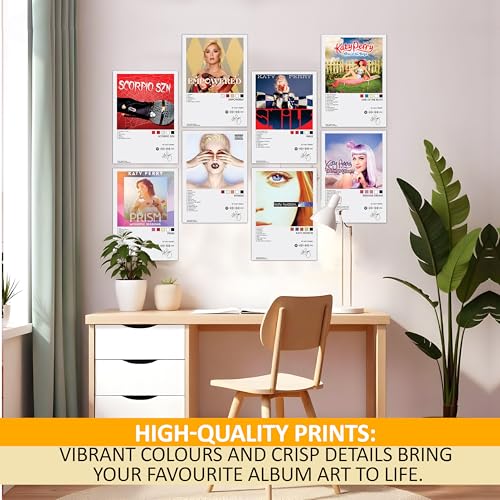 Image of Wonder Hub Wall Posters 8x12 inch (A4 Size) Included Self Adhesive on Back Wall Decor Posters Wall Art For Bedroom, Living room, Office, Dining Room (Katy)