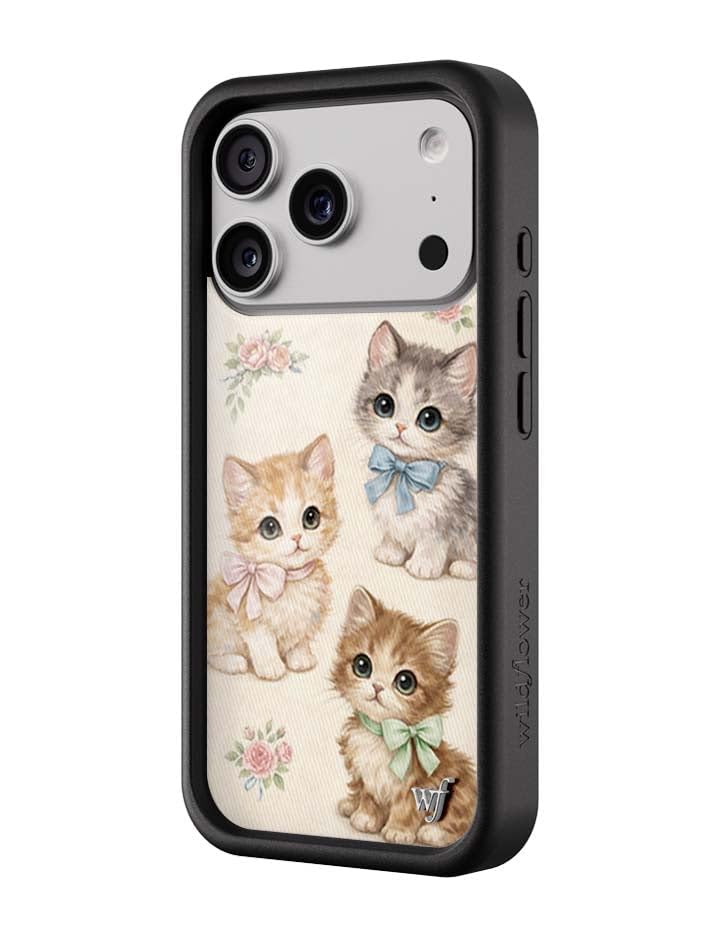 Image of Wildflower Cases - iPhone 17 Pro Compatible - Vintage Kittens