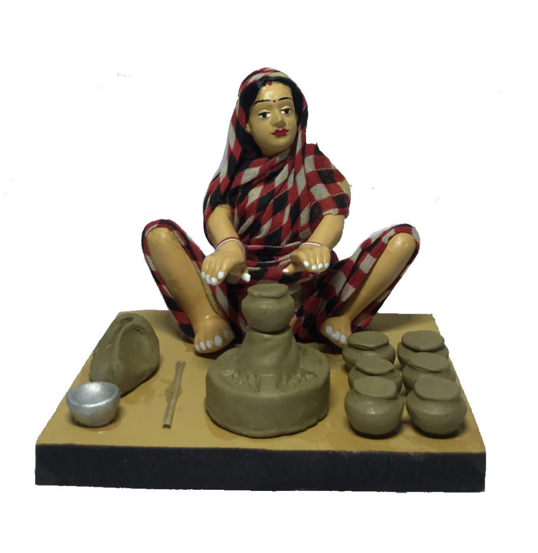 Handmade Clay Human Figure Beautifully Crafted Pottery Maker 1