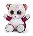 Keel Toys- KEELTOYS SF2601-Peluche con Purpurina, 20 cm, Color Blanco, Rosa (SF2601)