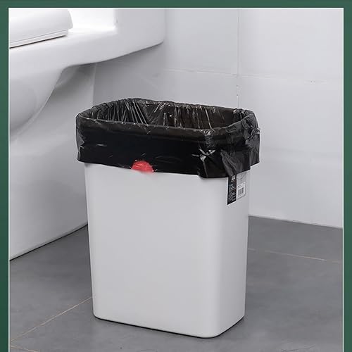 Miniatura 7 de SYHsdzg Bolsas de basura negras de 8 galones gruesas para baño, dormitorio, bolsas de basura sin desgarros, bolsas de basura elásticas para oficina,