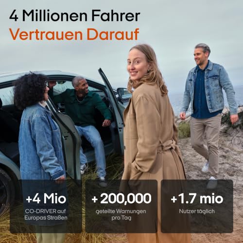 OOONO Co-Driver NO2 Plus Aluminium – Optimierter Co-Driver fürs Auto Warnt vor Tempo-Kontrollen und Gefahrenstellen – Wiederaufladbar… – Ansicht 3