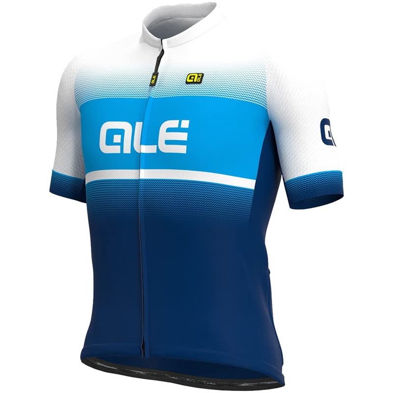 louizumify Maglia da Ciclismo da Uomo con 3 Tasche, Traspirante e con Schermo Solare, ad Asciugatura Rapida,