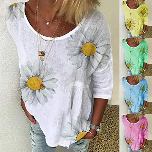 Onsoyours Maglietta Plissettata a Maniche Corte