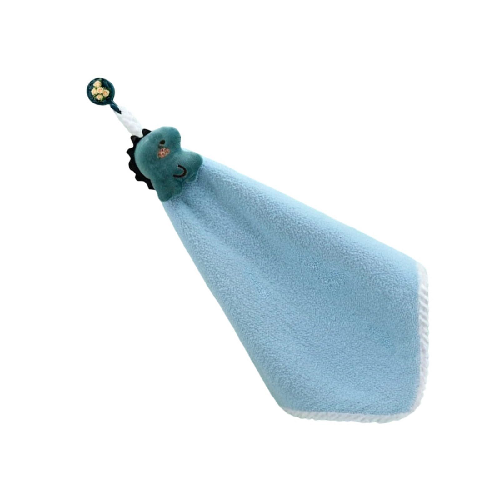Kaeltsyn Quick Drying Absorbent Corals Fleece Towel Features Double Thick Layers Soft for Household Bathroom Use Lovely Hanging Towel