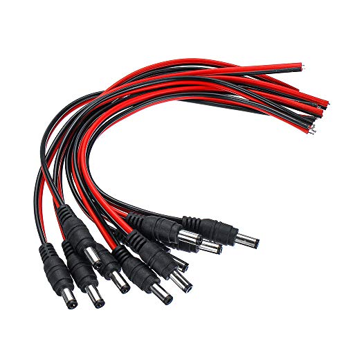 Dauerhaft Reines Kupfer Kern Männlich Weiblich DC-Stromversorgung Draht Jack Stecker-Kabelverbindungsstück