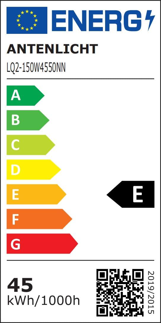 ANTENLICHT 3 Stücke LED Feuchtraumleuchte 150CM mit 45W 4950Lumen Kaltlweiß 5000k, Einfache Montage und REIHENSCHALTUNG, Deckenleuchte Flach IP65 Werkstattlampe für Büro Keller Garage, Grau