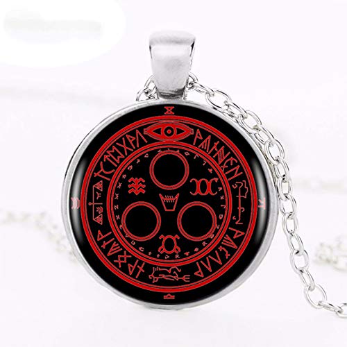 Silent Hill Halo of The Sun Logo-Anhänger mit Halskette, handgefertigt, Vintage-Design, Schwarz Cover