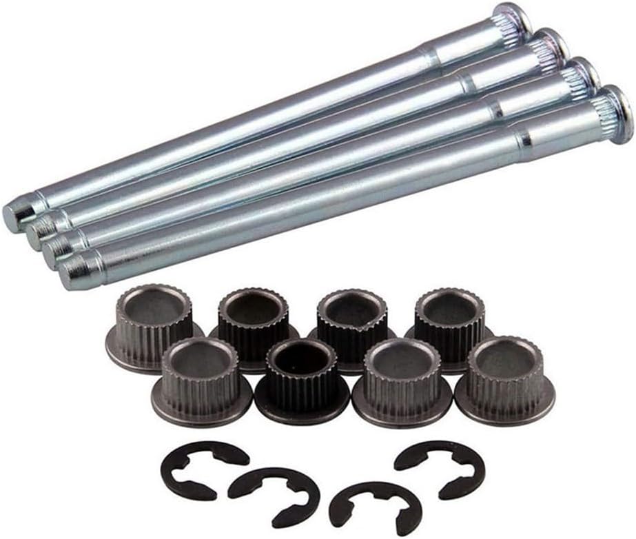 Galvanized Steel Door Hinge Pin and Bushing Kit for Chevy For GMC Fullsize Truck SUV 1988-2002, Front Sagging Door Fix Hardware Repair Set with Pins Bushings