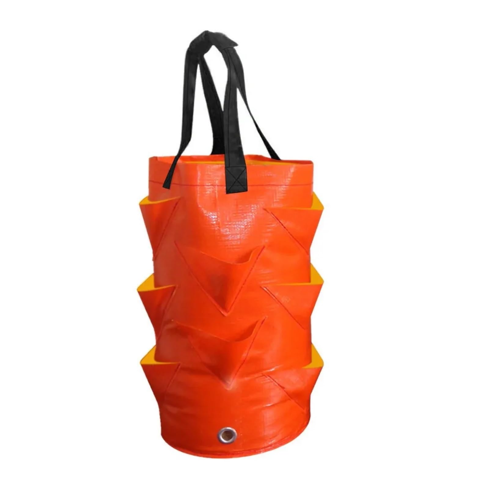 HWJFDC Potato Growing Bags Reusable Planter Pot PE Growing Bags For Vegetable Flower Outdoor Planting Bag Hanging Strawberry Potato(Orange)
