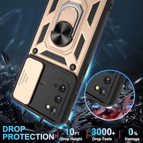 Coque Samsung S20 antichoc or avec anneau et cache objectif - 5