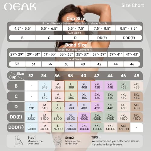 Image of OEAK Womens Wireless Jelly Bras Plus Size Support Push Up Comfortable Bra