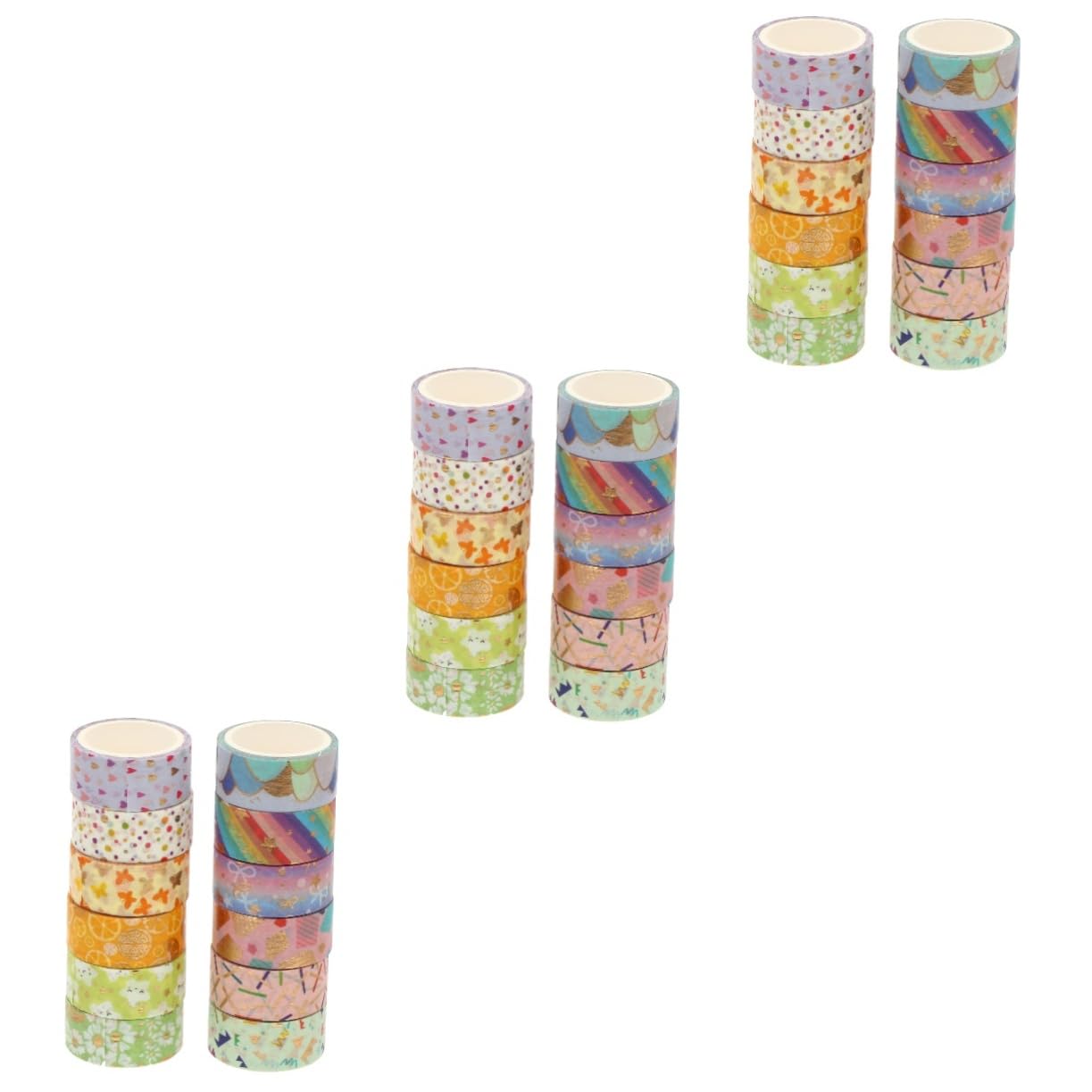 COHEALI 36 Di Nastri Washi Decorativi Per Scrapbooking Adesivi Facili Da Staccare Set Di Nastri Per Quaderni