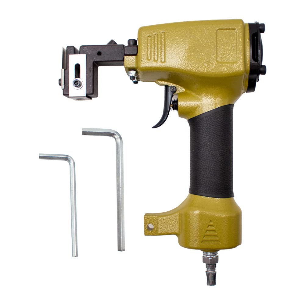 Pneumatic Punch Gun Metal Plate Punching Machine 3.2-6.0MM Hole Air Puncher for Metal Advertising Word (3.2MM)