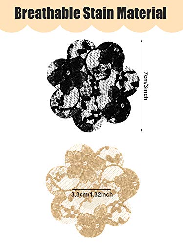 30 Pairs Nipple Covers Petal Pasties Disposable Lace Pasties Covers Self Adhesive Nipple Stickers No Show Breast Covers for Women Rave Party2