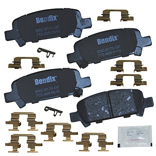 Image of Bendix Priority1 CFC770 Ceramic Rear Brake Pads for Subaru Baja 2006-2003, Forester 2003-1998, Impreza 2003-1999, Legacy 2009-2000, Outback 2004-2000